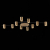 SL1207.402.10 Светильник потолочный ST-Luce Черный/Латунь GU10 10*7W VEROLI, изображение 5