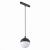 ST358.433.07 Магнитный трековый светильник подвесной Черный LED 1*7W 3000K 520Lm Ra&gt;80 120° IP20 D90xH90 48V SKYLINE 48, изображение 3