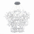 SL379.103.486 Люстра подвесная ST-Luce Серебристый/Белый LED 486*0,5W 3500K RAFINA, изображение 2