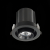 ST702.338.12 Св-к встр. Черный LED 1*12W 3000K 900Lm Ra80 24° IP20 D90xH92 180-240V Встраиваемые светильники, изображение 6