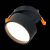 ST651.438.09 Встраиваемый поворотный светильник Черный LED 1*9W 3000K 720Lm Ra&gt;90 120° IP20 D85xH68 170-240VV Встраиваемые светильники, изображение 2