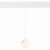 ST358.533.07 Магнитный трековый светильник подвесной Белый LED 1*7W 3000K 520Lm Ra&gt;80 120° IP20 D90xH90 48V SKYLINE 48