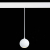 ST354.533.12 Магнитный трековый светильник подвесной Белый LED 1*12W 3000K 750Lm Ra&gt;80 36° IP20 D100xH92 48V SKYLINE 48, изображение 4