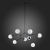 SL1506.403.08 Люстра подвесная ST-Luce Черный/Белый E14 8*40W CHIETI, изображение 8