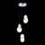 SL6107.103.03 Светильник подвесной ST-Luce Хром/Белый Хром LED 3*12W 3000K Eclisse, изображение 4