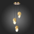 SL6107.203.03 Светильник подвесной ST-Luce Золотистый/Белый Золотистый LED 3*12W 3000K Eclisse, изображение 5
