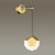 4305/7WL HIGHTECH ODL22 213 золото Настенный светильник LED 7W 420Лм IP20 BINGO, изображение 3