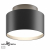 358354 OVER NT20 222 черный Светильник накладной IP20 LED 18W вниз/6W вверх 85-265V 4000K ORO, изображение 5