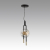 5407/12L MODERN ODL_EX24 27 черный/золотой/металл/стекло Подвес LED 12W 3000K 1005Лм MAGNET, изображение 3