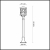 2287/1A NATURE ODL12 659 патина коричневый Уличный светильник 120см IP44 E27 100W 220V LAGRA, изображение 4