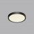 7662/18L MITRA LED SN 56 Светильник пластик/белый/черный LED 18Вт 3000/4000K D230 IP40 OMEGA BLACK, изображение 3