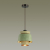 4992/1A PENDANT ODL23 401 зеленый/золотой/металл/экокожа Подвес E27 60W KRESSA, изображение 3