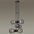 5417/6 MODERN ODL_EX23 57 черный хром/дымчатый/металл/стекло Подвес E14 6*40W ELICA, изображение 3