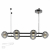 5041/60LA L-VISION ODL24 425 черн./золото/дымчатый/металл/стеко Люстра LED 60W 4000К 1526Лм TRONI, изображение 5