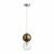 4980/1B PENDANT ODL22 340 хром/коричневый/стекло Подвес G9 1*40W TWIXY