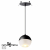 370814 SPOT NT22 308 черный Светильник встраиваемый, длина провода 2м IP20 GU10 9W 220V GARN, изображение 6