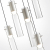 5058/25LB PENDANT ODL24 325 белый/прозрачный/металл/стекло Люстра каскадная LED 5*5W 3000K SCROW, изображение 4