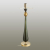 4889/1T STANDING ODL_EX22 99 золотой/зеленый/стекло База для высокой лампы E27 1*60W TOWER, изображение 2