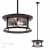 4961/2 NATURE ODL22 637 темно-коричневый/стекло Ландшафтный подвес E27 2*60W IP44 MAVRET, изображение 5