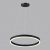 6530/34L LEDIO LN23 015 чёрный Светильник подвесной LED 34W 3000-6000K 1788Лм 220V ECHO, изображение 2