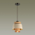 4992/1 PENDANT ODL23 401 св. коричневый/золотой/металл/экокожа Подвес E27 60W KRESSA, изображение 3