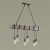 3740/6 LOFTI LN19 229 черный Люстра E27 6*60W 220V KLAUS, изображение 2