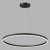 6530/67L LEDIO LN23 015 чёрный Светильник подвесной LED 67W 3000-6000K 2982Лм 220V ECHO, изображение 2