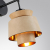 4992/1W PENDANT ODL24 401 черный/бежевый/терракотовый/золотой/металл/экокожа Бра E14 1*40W KRESSA, изображение 4