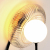 5013/1W MODERN ODL23 573 черный/прозрачный/белый матовый металл/стекло Бра G9 LED 7W BUNY, изображение 4