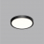 7660/18L MITRA LED SN 54 Светильник пластик/белый/черный LED 18Вт 3000/4000K D230 IP40 ALFA BLACK, изображение 3