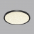 7662/32L MITRA LED SN 56 Светильник пластик/белый/черный LED 32Вт 3000/4000K D400 IP40 OMEGA BLACK, изображение 3