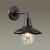 4965/1W NATURE ODL22 639 черный/стекло Ландшафтный настен.светильник E27 1*60W IP44 CAMPA, изображение 3