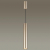 3828/1CA HIGHTECH ODL19 266 золот/металл Подвесн/накладн.светильник GU10 1*50W D60хH400-1420 VINCERE, изображение 3