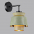 4992/1WA PENDANT ODL24 401 черный/зеленый/золотой/металл/экокожа Бра E14 1*40W KRESSA, изображение 3