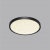 7662/24L MITRA LED SN 56 Светильник пластик/белый/черный LED 24Вт 3000/4000K D300 IP40 OMEGA BLACK, изображение 3