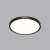 7660/24L MITRA LED SN 54 Светильник пластик/белый/черный LED 24Вт 3000/4000K D300 IP40 ALFA BLACK, изображение 3