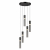 5058/25L PENDANT ODL24 325 черный/дымчатый/металл/стекло Люстра каскадная LED 5*5W 3000K SCROW, изображение 2