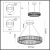 5015/45L L-VISION ODL23 485 золотой/прозрачный металл/хрусталь Люстра LED 45W 4000K 4500Лм VEKIA, изображение 8