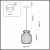 5042/1B PENDANT ODL24 309 черный/дымчатый/металл/стекло/эко.кожа Подвес E27 1*60W JUGI, изображение 5