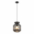 5042/1B PENDANT ODL24 309 черный/дымчатый/металл/стекло/эко.кожа Подвес E27 1*60W JUGI, изображение 2