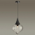 4951/1 PENDANT ODL22 343 черный/прозрачный/стекло Подвес E14 1*40W KESTA, изображение 3