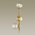 4799/3W PENDANT ODL21 341 бронзовый/прозрачный Бра с выкл. E14 3*60W BRAZERI, изображение 3