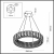 5071/70L HALL ODL24 493 золото/прозрачный/металл/хрусталь/стекло Люстра LED 70W 3700K VERSION, изображение 6