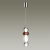 4826/18L PENDANT ODL21 321 хром/дымчатый/бордо/прозрачный Подвес LED 18W BEANS, изображение 3