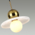 5014/1B MODERN ODL23 295 золотой/белый/белый матовый металл/стекло Подвес G9 LED 5W HATTY, изображение 4