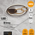 5245/68CL LEDIO LN23 000 черный, матовое золото Люстра потолочная диммир. с ДУ LED 68W 4488Лм 220V BRENO, изображение 2