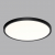 7660/40L MITRA LED SN 54 Светильник пластик/белый/черный LED 40Вт 3000/4000K D495 IP40 ALFA BLACK, изображение 3
