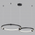 6533/80L LEDIO LN23 022 чёрный Светильник подвесной LED 80W 3000-6000K 3182Лм 220V DIEGO, изображение 2