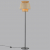 4992/1F PENDANT ODL24 401 черный/бежевый/терракотовый/золотой/металл/экокожа Торшер E27 1*60W KRESSA, изображение 3