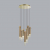 5061/32LB PENDANT ODL24 319 золотой/янтарный/металл/стекло Люстра каскадная LED 7*4W 3000K SHINY, изображение 3